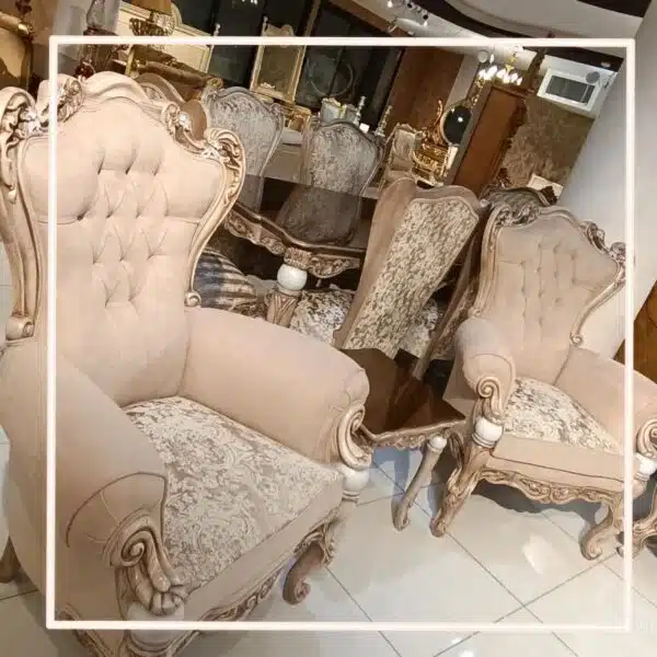 مبلمان سلطنتی 7نفره مدل نایس